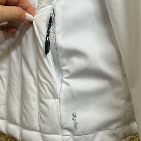Glyder Pure Puffer Long Sleeve Quilted Full Zip Jacket in White size XL AS-IS - Picture 8 of 13